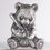 Miniature : Panda Shaped 1 oz Silver Coin 5000 Francs CFA Chad 2024