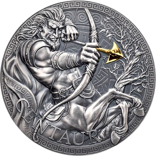 Thumbnail: CENTAUR The Great Greek Mythology 1 oz Antique finish Silver Coin 2023