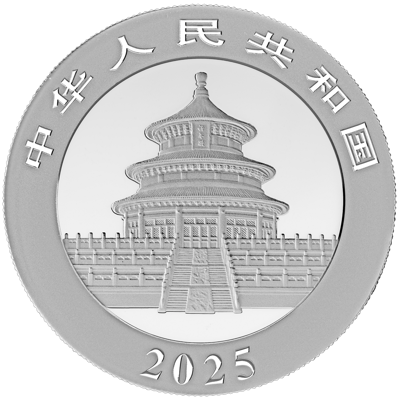 Miniatura: 2025 China Panda Colorized 30g Silver Coin