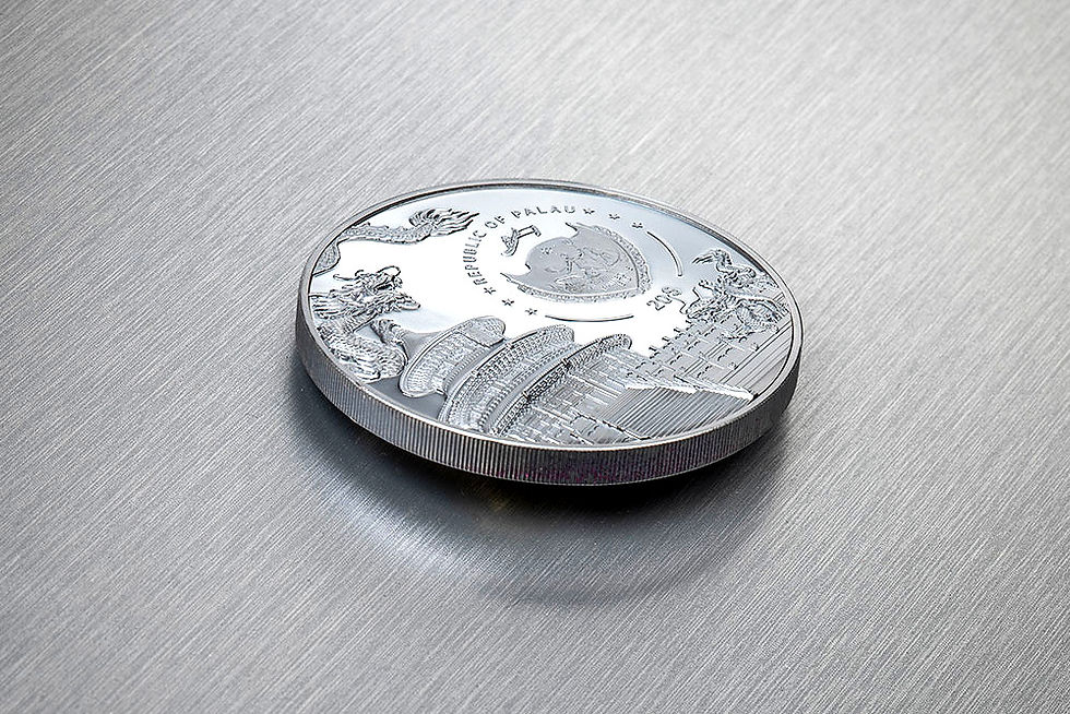 Miniatura: PALADIN PANDA 40th Anniversary 3 Oz Silver Coin 20$ Palau 2022
