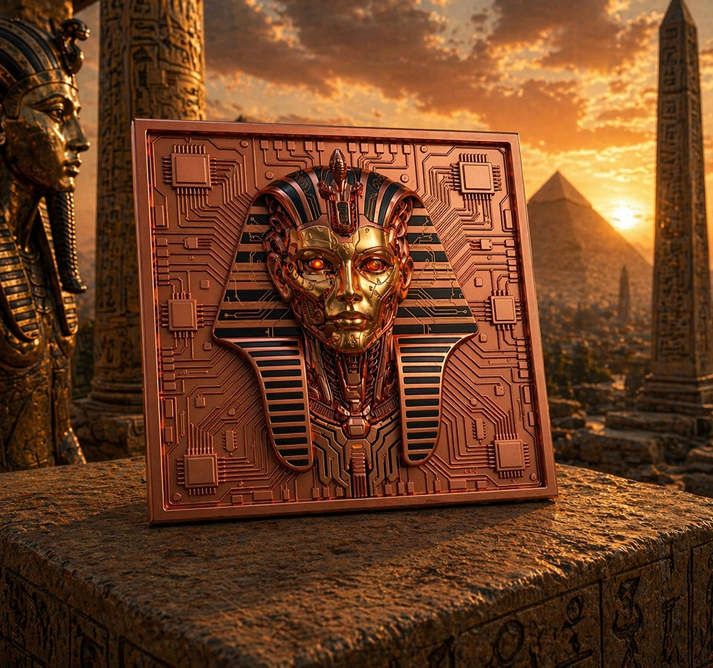 TUTANKHAMVN Egypt Future In The past 5 Oz Copper Bar Italy 2025