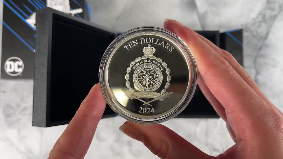 Miniatura: DC Villains – HARLEY QUINN 1oz Silver Coin $2 Niue 2024