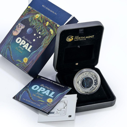 2012 Australian Opal Series - The Koala 1oz Silver Proof Coin