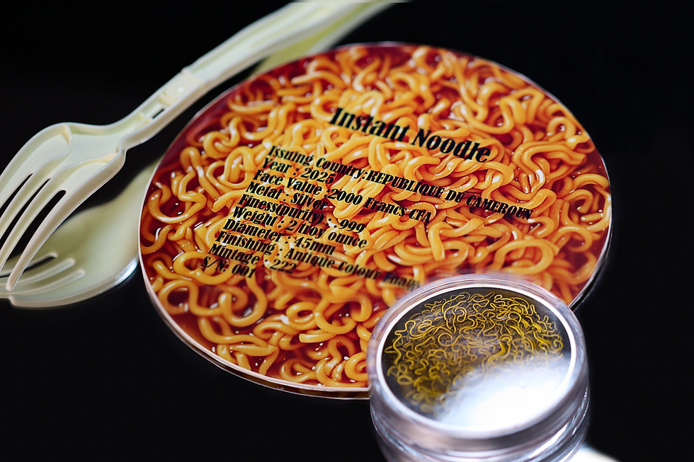 Miniatura: Instant Noodle 2 oz Silver Coin 2000 Francs CFA Cameroon 2025