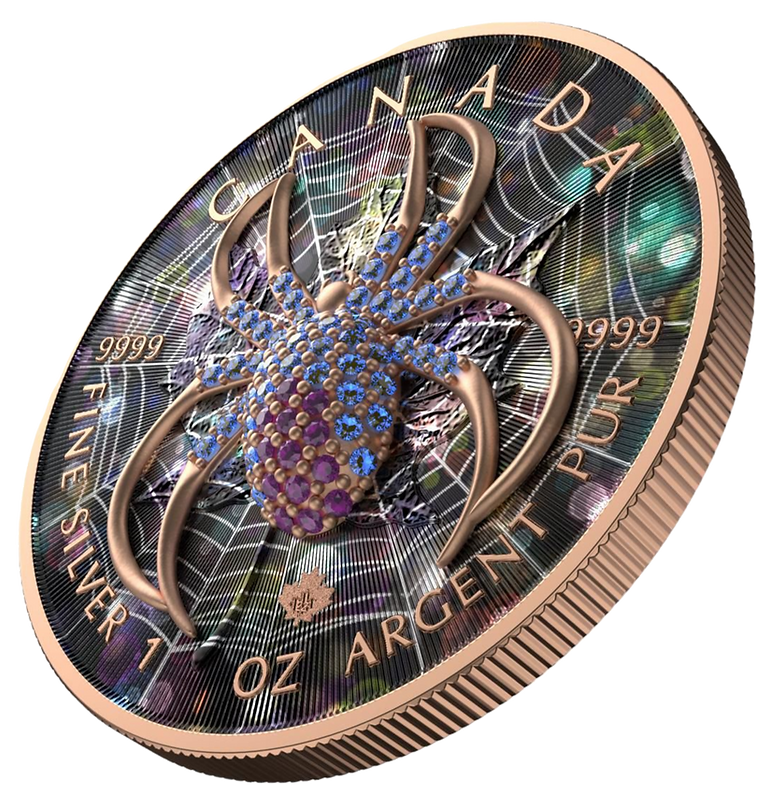 Miniatura: Bejeweled Maple Leaf Collection 6 x 1 Oz Silver Coin 5$ Canada 2022