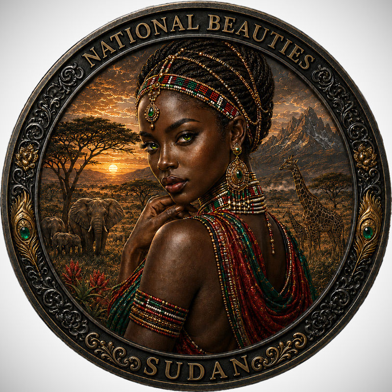 Sudan Seduction: National Beauties 1 Oz .999 Copper Round 2026