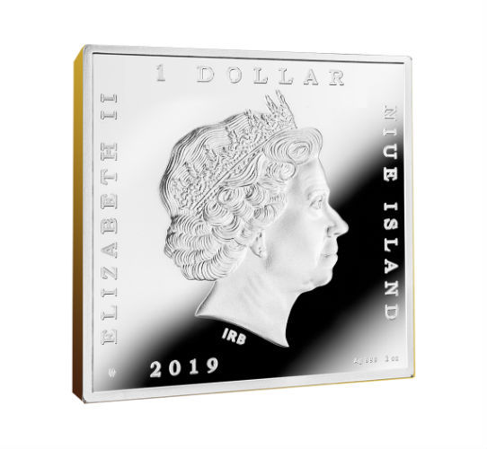 Miniature : Boy with a Basket of Fruit Treasures of World Painting Coin 1oz Silver Niue 2019