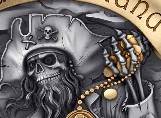 Thumbnail: TREASURE ISLAND 2oz .999 Silver 2000 Francs CFA Cameroon 2024