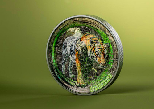 TIGER Other Life 3 Oz Silver Coin 20$ Cook Islands 2025 | Gold