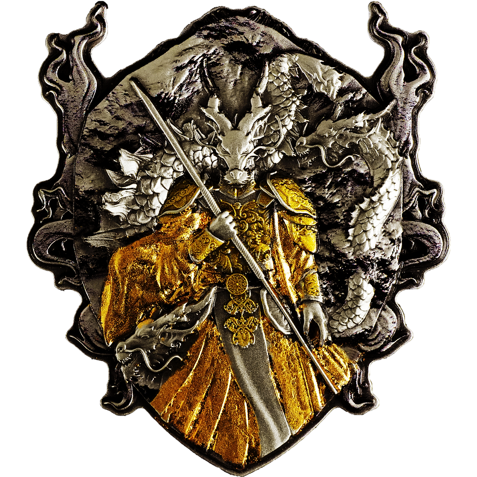 Miniatura: Eternal Dragon Guardian Angel of the Sacred Celestial Realms - 2 oz Silver 2025
