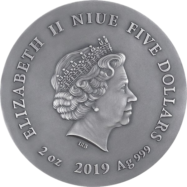 Miniaturbild: Waldohreule Wildlife in the Moonlight 2 oz Silbermünze Antik-Finish 5$ Niue
