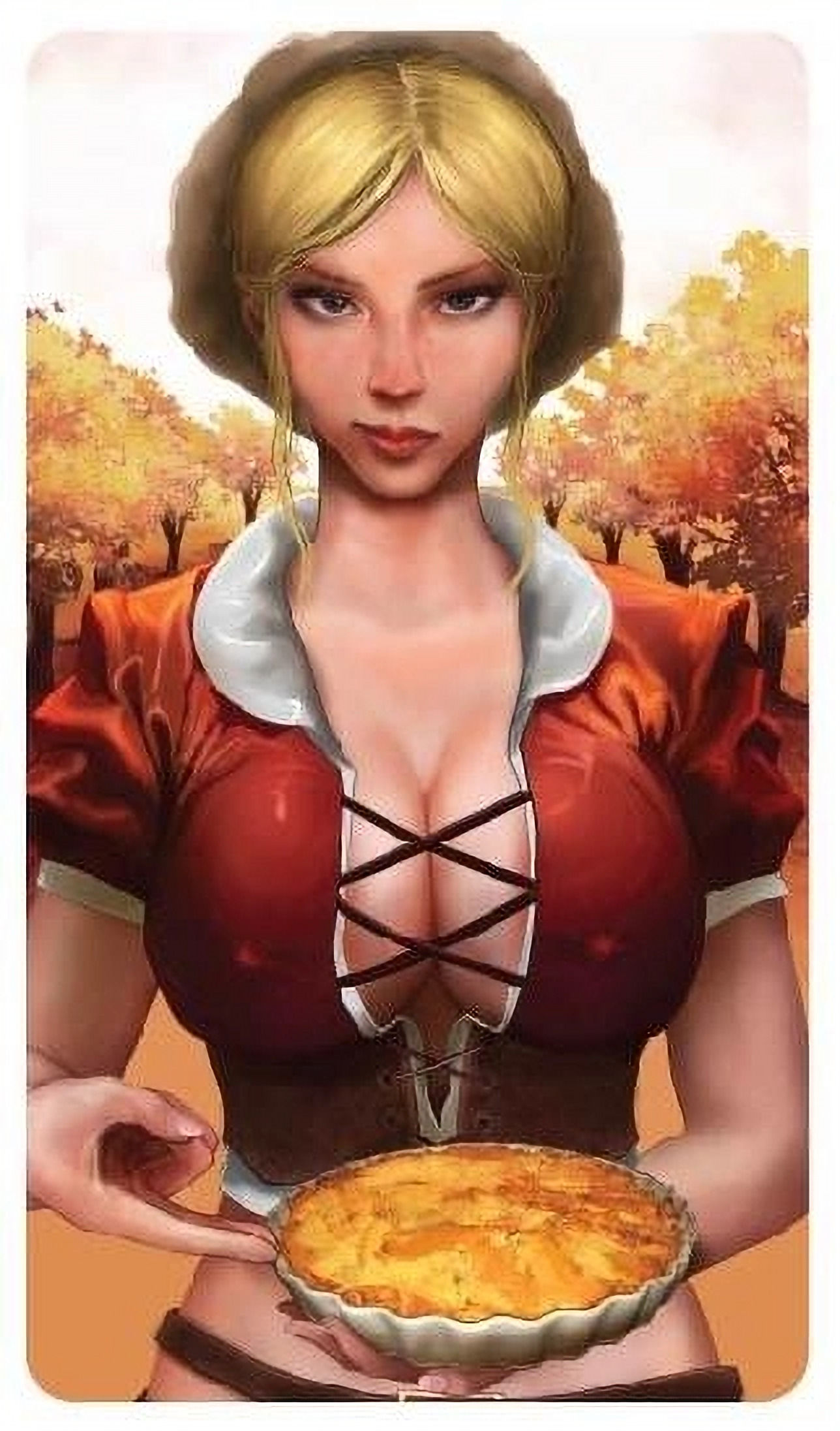 Warm Apple Pie Double Sided Colorized 1 oz Silver Bar