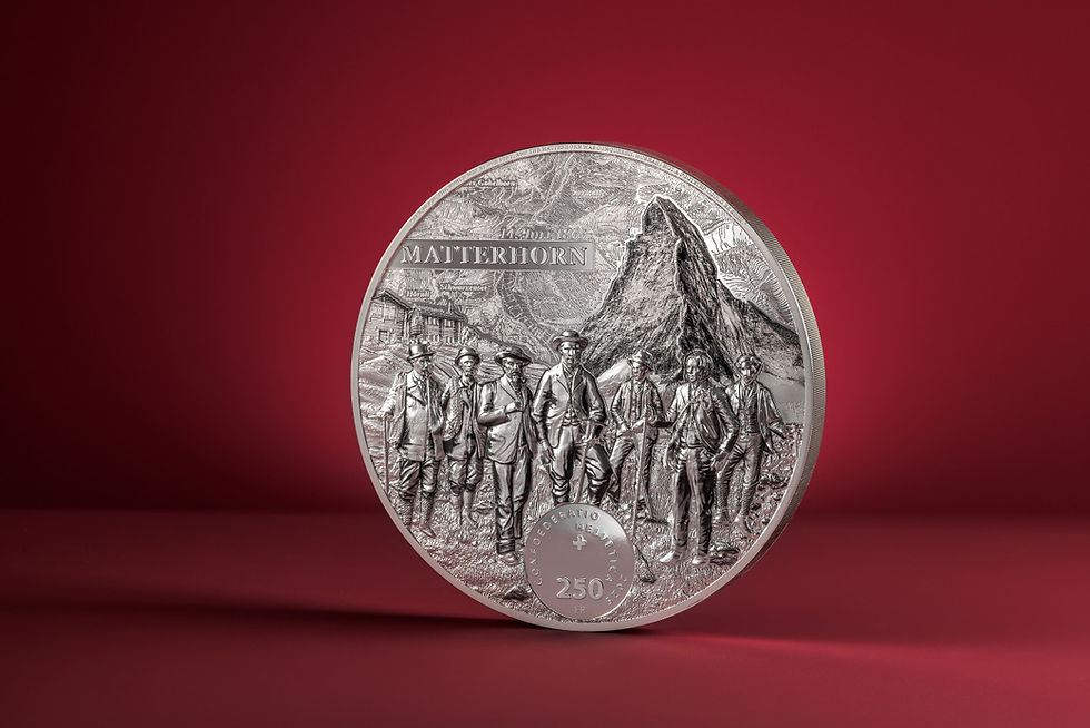 Thumbnail: MATTERHORN 2 Kg Kilo Silver Coin 250 Francs Switzerland 2025