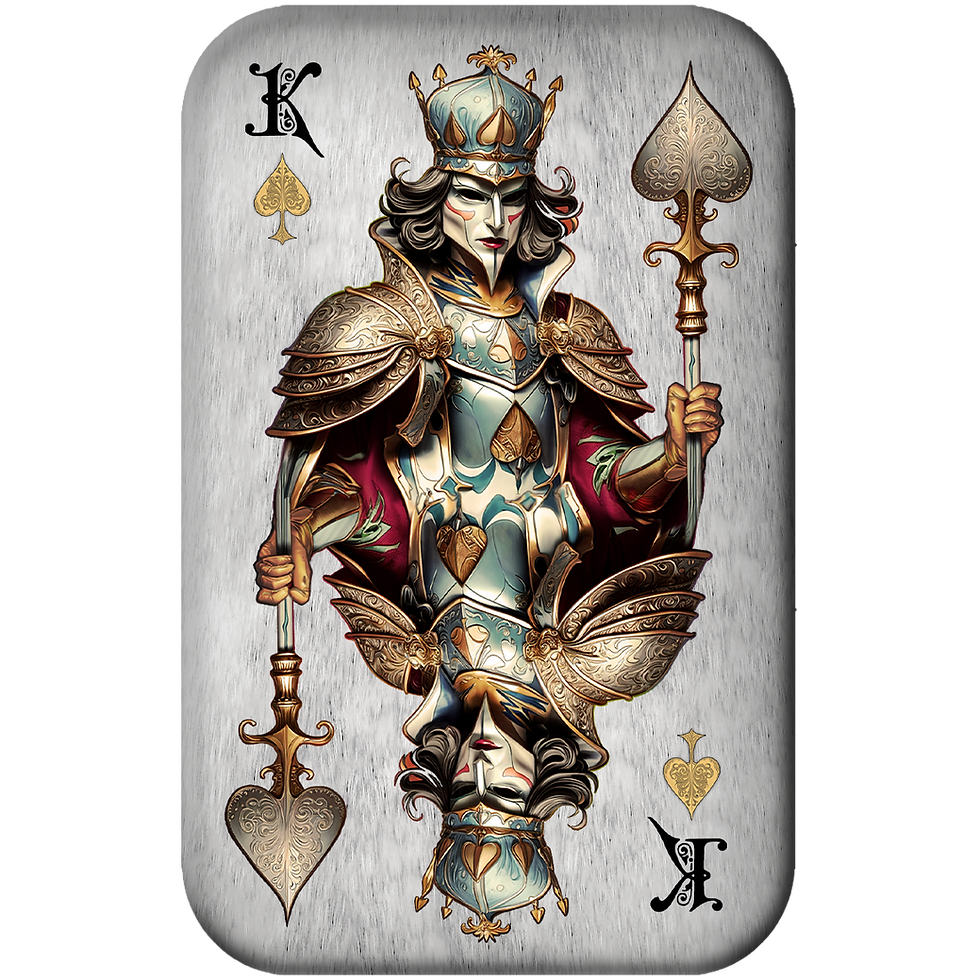 Thumbnail: King of Spades - Poker Cards - 2 oz 999.9 silver cast bar