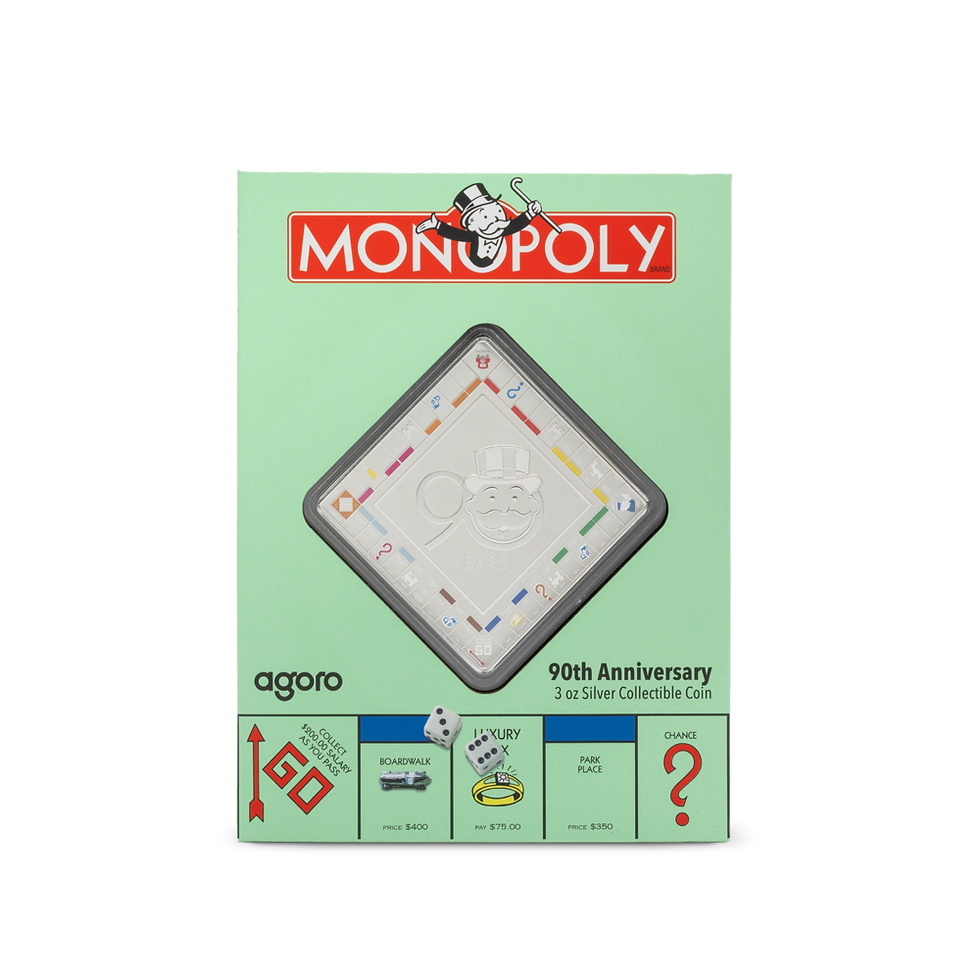 Thumbnail: 2025 Niue Monopoly 90th Anniversary 3 oz Silver Coin