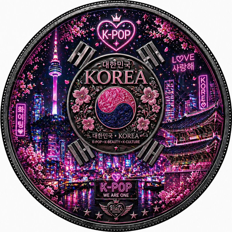 Thumbnail: KOREA (South) Seduction: National Beauties 1 Oz .999 Copper Round Italy 2026