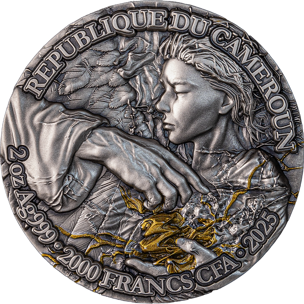 Miniatura: Archangel Remiel: Celestial Guardians: The 7 Archangels 2oz Silver Cameroon 2025