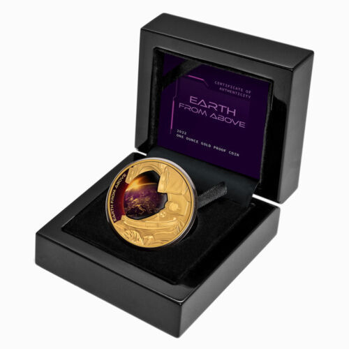 Miniaturbild: EARTH FROM ABOVE 1 Oz Gold Coin 100$ Niue 2022