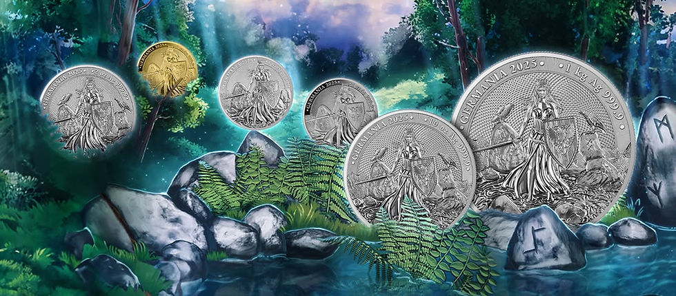 Miniatura: 2025 Germania 1kg Kilo 999.9 Silver BU in Wooden Box