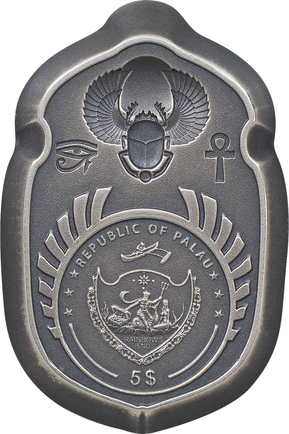 Thumbnail: RAMSES II Scarab 1 Oz Silver Coin 5$ Palau 2022