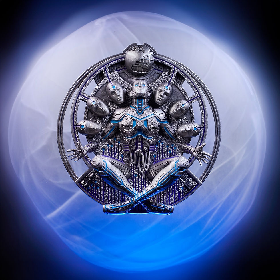 Miniatura: Artificial Intelligence 3D - 10oz high Relief Silver Coin $20 Niue 2023