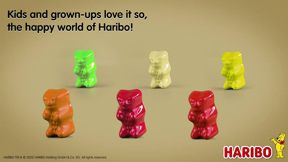 Miniatura: HARIBO GOLDBEARS 3D SHAPED SET 6 SILVER COINS 1$ SAMOA 2022