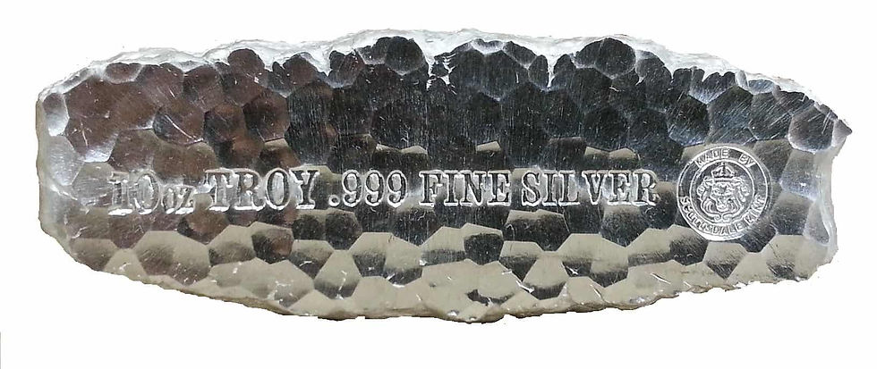 Thumbnail: 10 oz Tombstone Nugget Scottsdale Mint .999 Silver