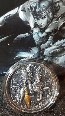 Miniatura: ZHAO YUN Starożytny chiński wojownik 2 uncje srebrna moneta 5$ Niue 2019
