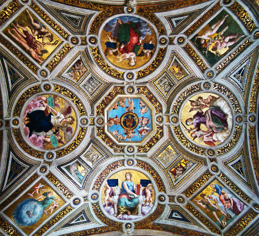 Miniatura: Opus Magnificum Stanza della Segnatura Raphael Santi - Set 8 Silver Salomon 2016