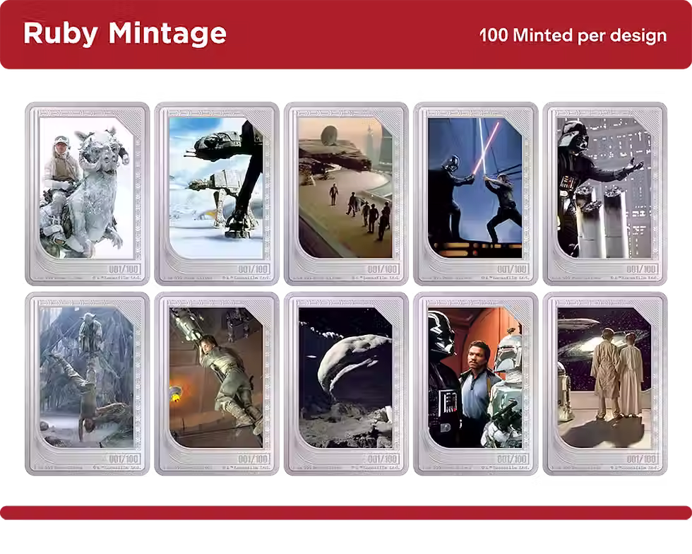 Thumbnail: Star Wars The Original Trilogy Trading Set - 2 x 1 oz Silver Coin Niue 2025