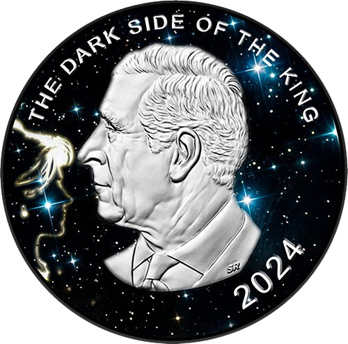 Miniature : DARK SIDE OF THE KING Mysteries and Music 1 Oz Silver Coin 5$ Canada 2024