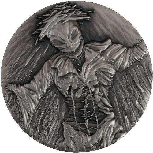 Miniatura: Scarecrow - 2oz .999 Silver High Relief Uv Effect Coin - 2000F Cameroon 2025