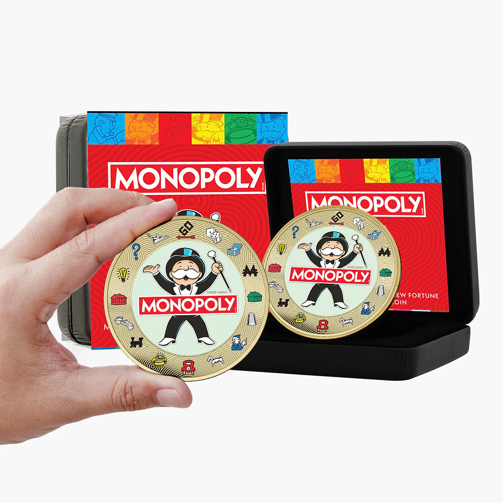 Miniatura: Monopoly Super Luxe Gold-Plated - 45g CN Coin - 50 Cents Solomon 2026