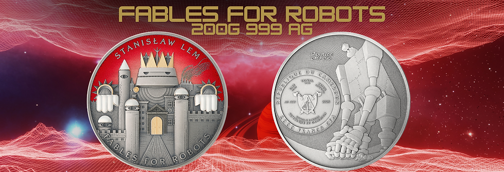 Miniatura: Fables for Robots - Stanislaw Lem: Science Fiction 200gram .999 Silver 2025