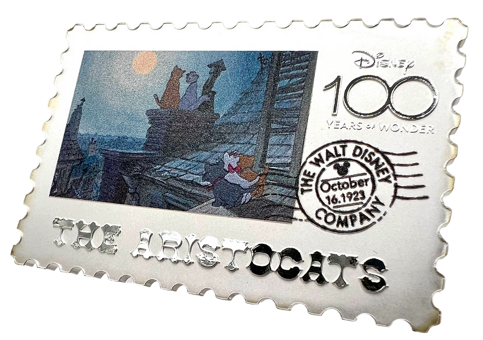 Thumbnail: Disney 100th Anniversary Years of Wonder Stamp Aristocats 1oz Silver Niue 2023