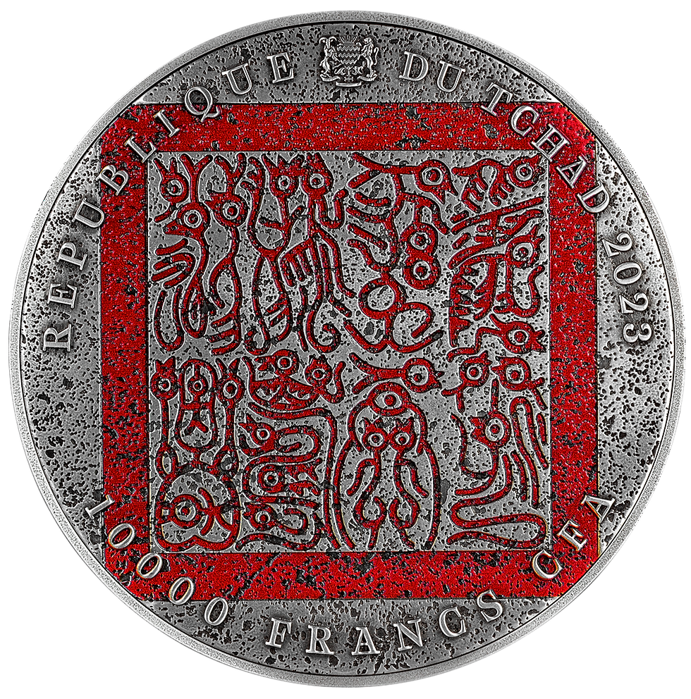 Miniatura: Guan Yu Zabija Hua Xiong 2 oz Srebrna Moneta 999 – Czad 2023 – 10000 Franków CFA