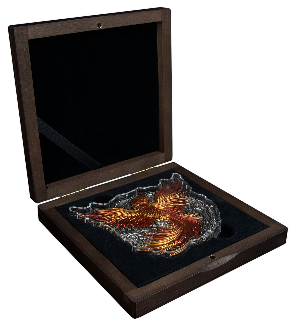 Miniature : PHOENIX ASCENDANT 500g Silver Coin 50 Vatu Vanuatu 2024