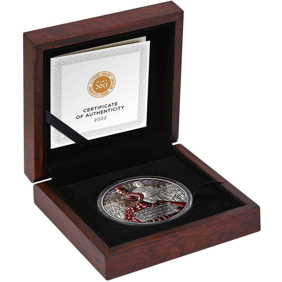 Miniature : CARMEN Bizet Opera 2 Oz Silver Coin 5$ Niue 2022