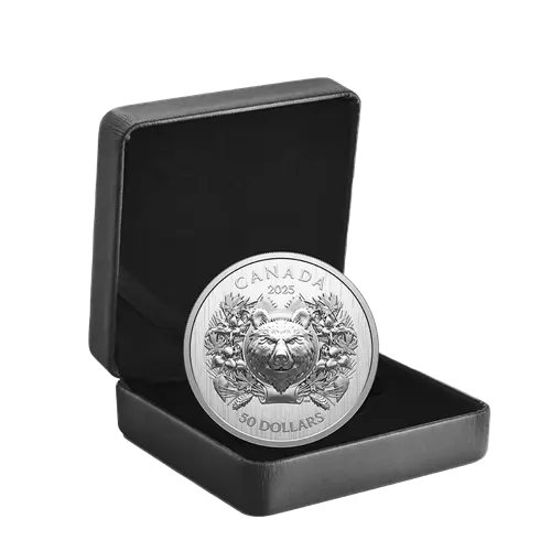 Miniatura: HERALDIC BEAR Silver Coin 50$ Canada 2025