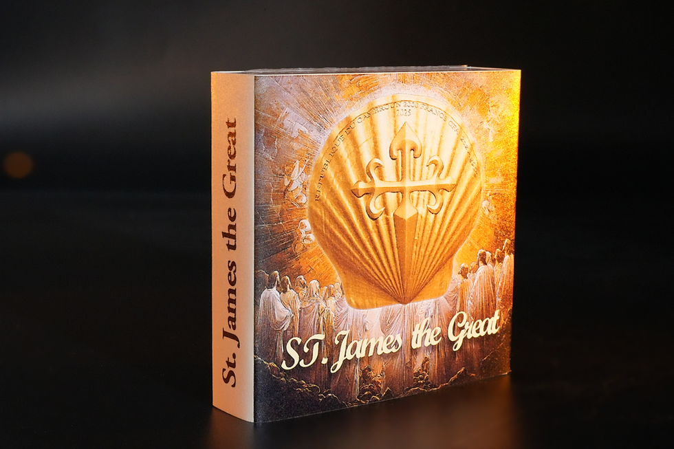 Miniaturbild: St. James: 12 Apostles Series Gold Glided 2 oz Silver Coin 2000F Cameroon 2025