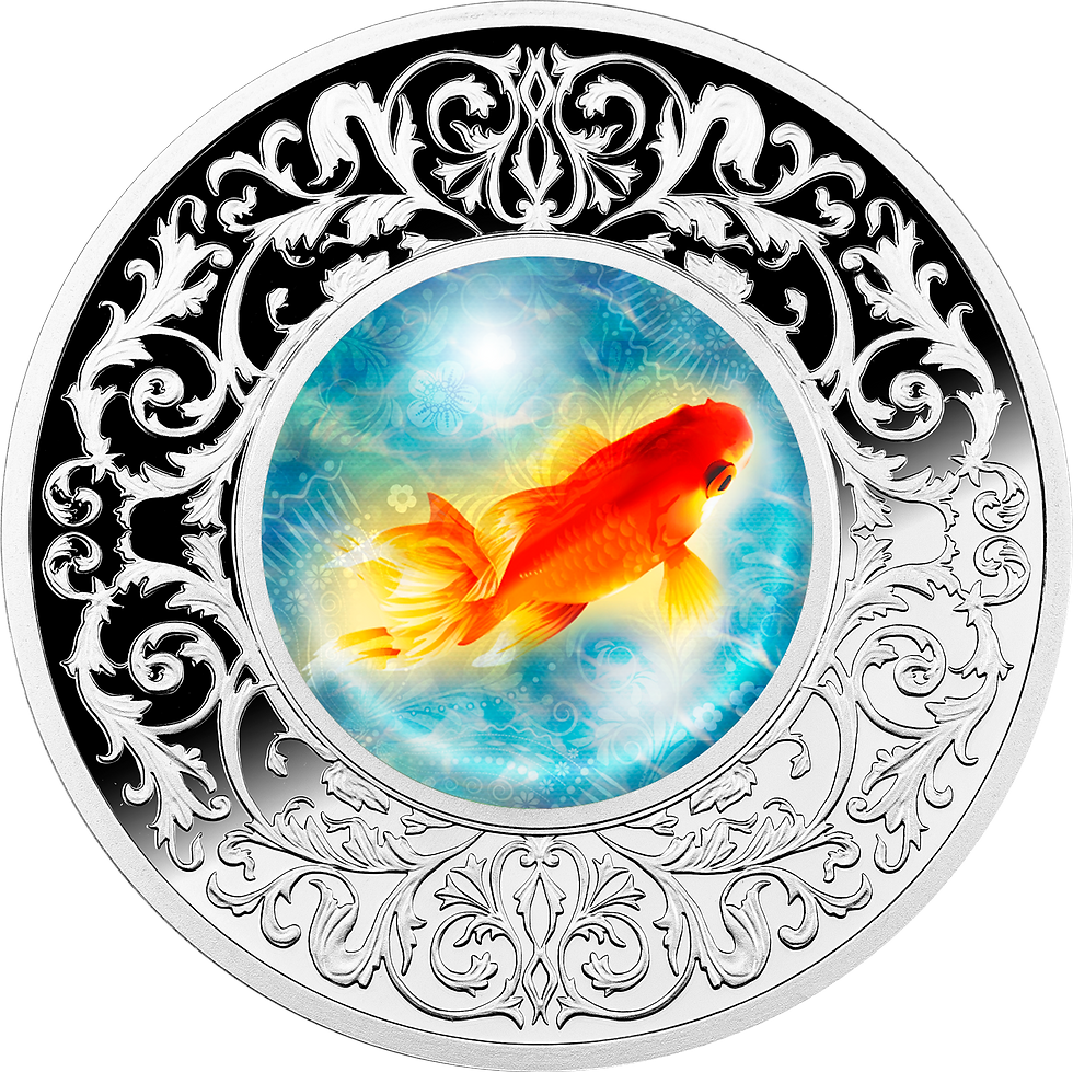 Miniature : GOLDFISH Silver Coin 500 Francs Cameroon 2024