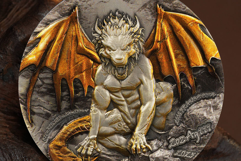 Miniatura: Neo Manticore - 2 oz .999 Silver Coin - 2000 Francs CFA Cameroon 2025