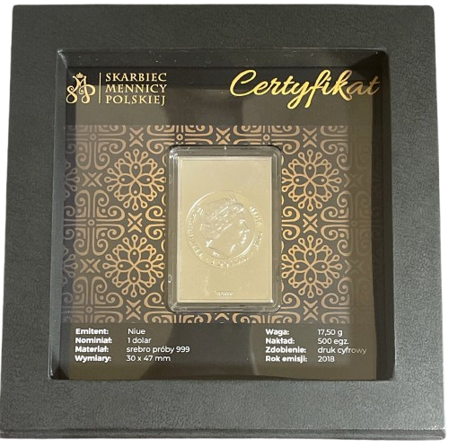 Miniatura: Salvator Mundi Leonardo da Vinci Jesus Christ $1 Niue 2018