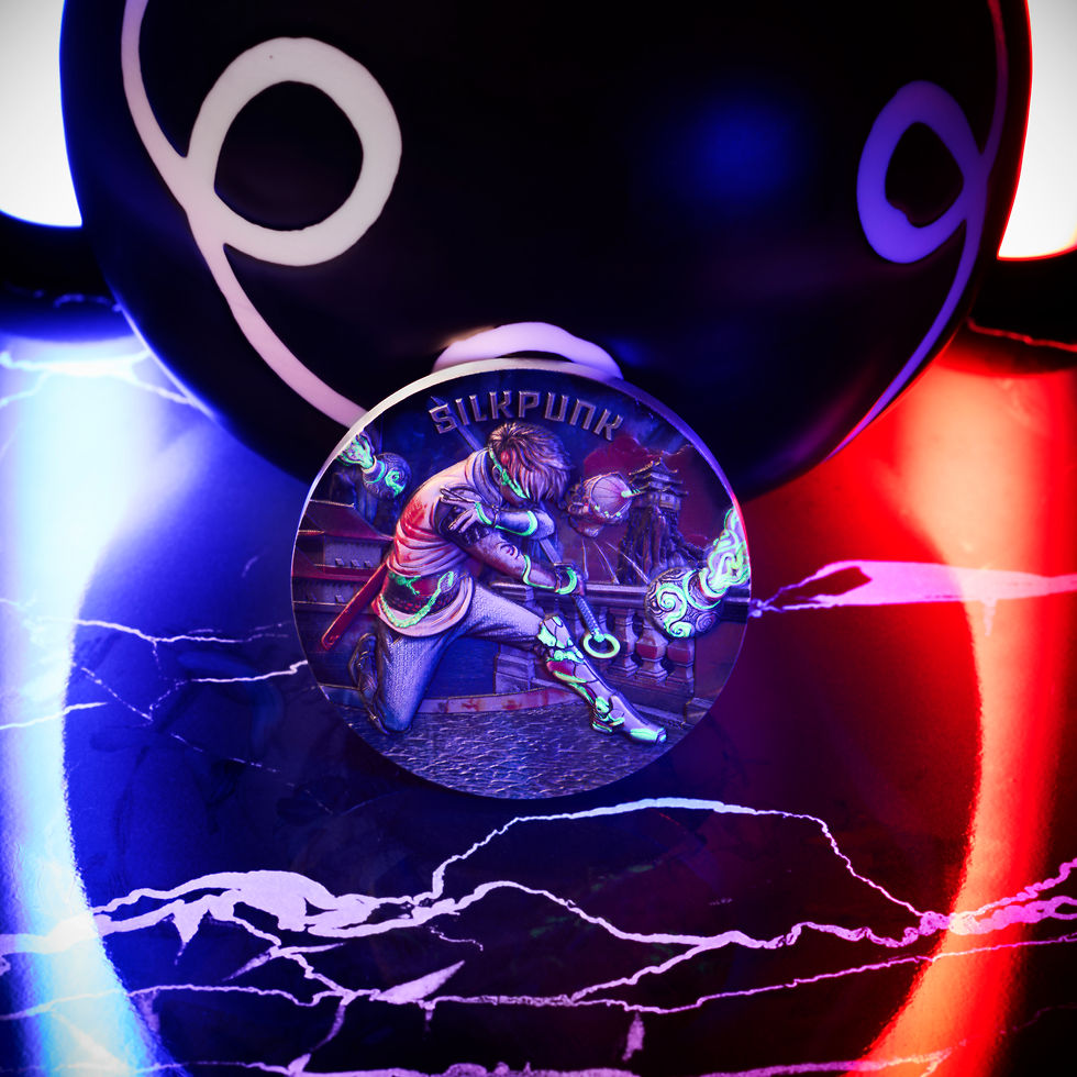 Miniatura: Silkpunk - The Punk Universe - 200g .999 Silver High Relief 15$ Niue 2025