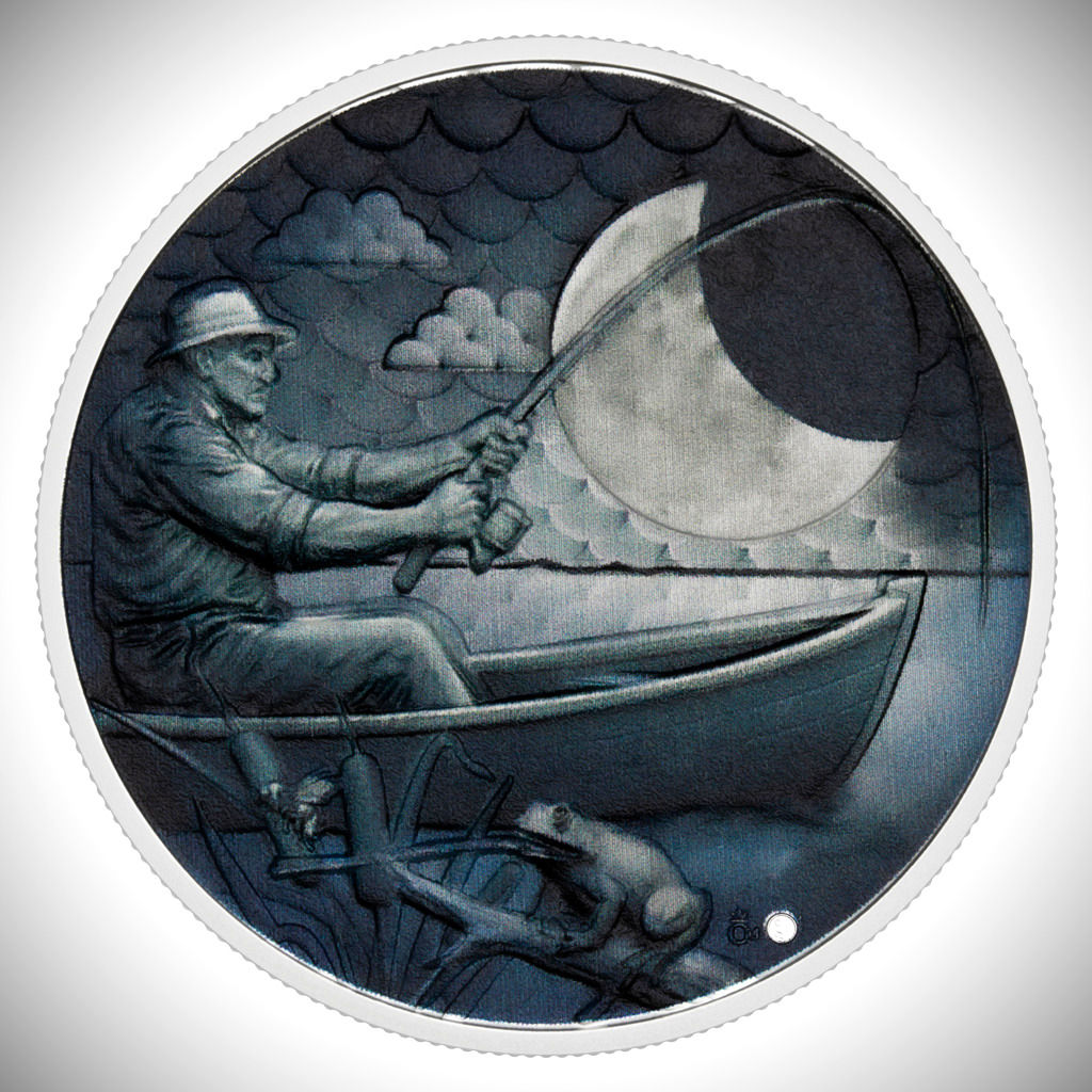 2026 Czech Mint Fishing 1 Oz .999 Silver Coin