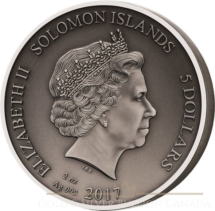 Miniatura: SECUTOR Chaser Gladiators 2 Oz Moneda Plata 5$ Solomon Islands 2017