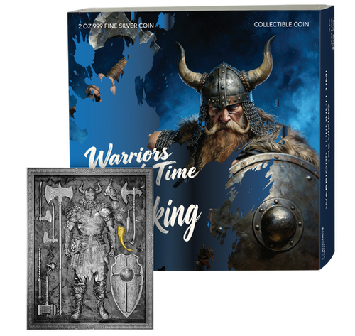Warriors Through Time: The Viking - 2 oz .999 Silver Coin - 5 Tala