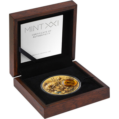 Dragonfly: Amber Mirage Series - 2oz .999 Silver Coin - 2$ Samoa
