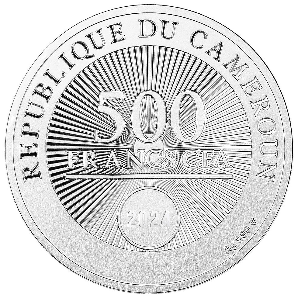 Miniatura: 2024 Cameroon 170th Anniv. of Jacek Malczewski's Birth Medusa Silver Coin