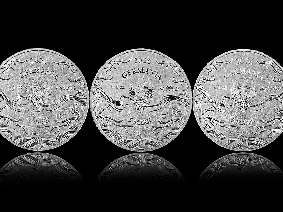 Miniatura: Norns: Urd - 1oz .999 Silver BU Coin - 5 Mark Germania 2026
